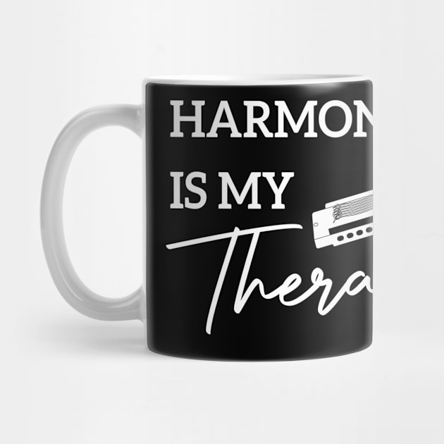 Harmonica Is My Therapy by Azz4art